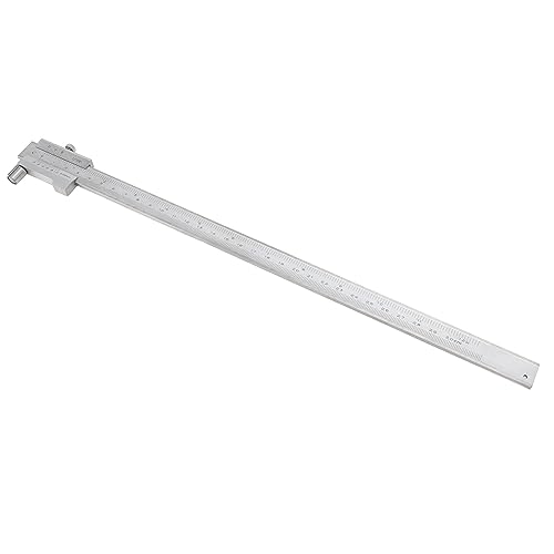 Natudeco Steel Vernier Caliper Parallel Scribing Ruler with Carbide Head 0 to 300MM Measuring Tool for Line Drawing for Woodworkers Machinists Engineers