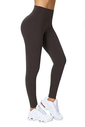 Enjoyoga Leggings Damen High Waist [mit Innentasche] -Blickdicht Sporthose...