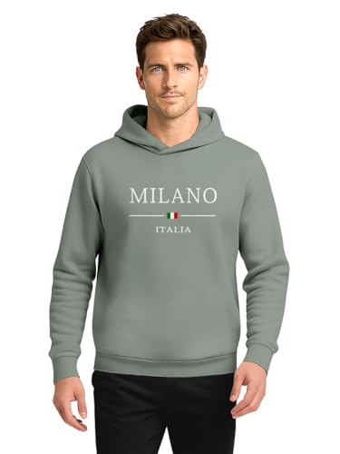 Image of BULLMER Trendy Cotton Blend Sweatshirt for Men | Stylish Full Sleeve Mens Sweatshirts & Hoodies for Winter Wear