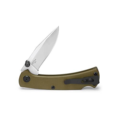 Buck Knives 112 Slim Pro Trx Lock-Back Pocket Knife With G10 Handle, Thumb Studs And Removable/Reversible Deep Carry Pocket Clip, 3" S30V Blade (Green) #TOP1