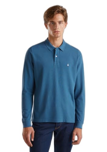 Polo Homme Benetton manches longues pour éviter le froid sans perdre en élégance