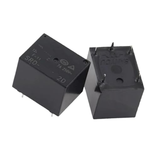 Relais 5 broches SRD-S-124D 2 pièces miniatures pour circuits électroniques