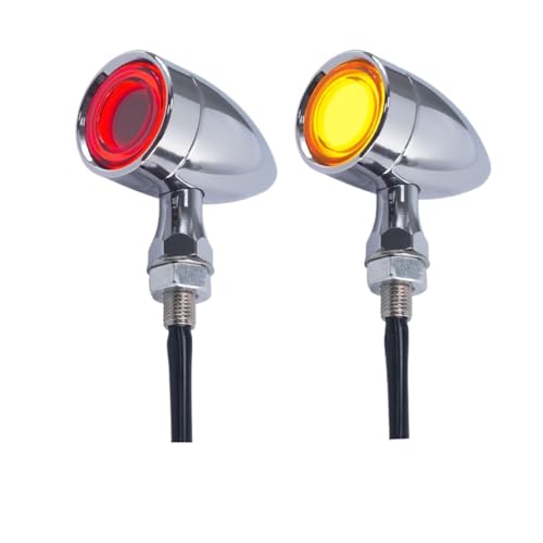 Clignotants LED pour moto et feux de stop universels noir 12V