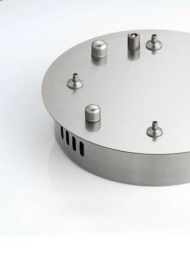 Lustre circulaire en cristal à LED dimmable avec télécommande pour salon