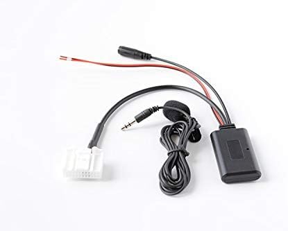 weevoo Bluetooth AUX Adapter Wireless Audio Phone Call Hands Free Microphone for Subaru Outback Legacy 6-disc CD Player