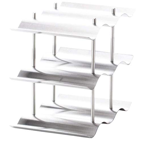 Soporte para botellas de vino acero inoxidable 9 botellas miniatura 1