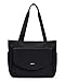 ECOHUB Tote Bag for Women Work Tote Bag with Laptop Compartments Lightweight Shoulder Bag Handbag for Travel College Teacher Black