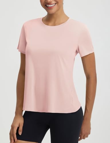 baleaf Women's Short Sleeve Workout Shirts Athletic Tops Sun Protection Breathable T-Shirts Quick Dry Gym Running Tennis - Image 3