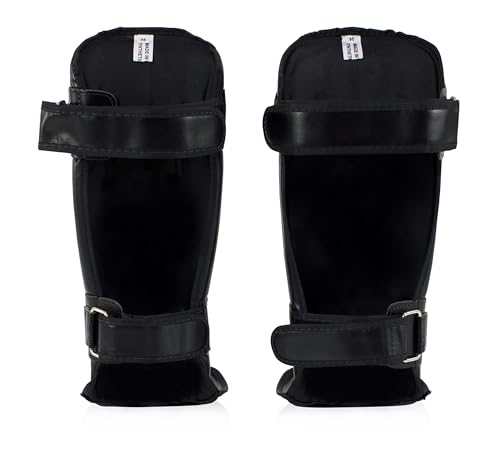 Fairtex SP3 Muay Thai Shin Guards for Men, Women, Kids | MMA Training, Kickboxing | Premium, Lightweight & Durable |Avoid shin splints During Training, Sparring (Black, Medium) by Fairtex - Image 2