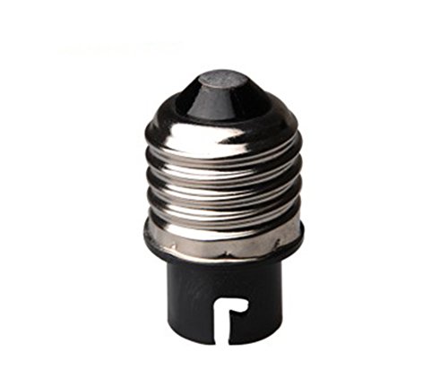 E-Simpo 5-Pack E27 to BA15D Adapter, E27 to BA15D Lamp Base Converter,Allow You Install BA15D to E27 Socket
