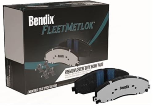 Image of Bendix Fleet Metlok MKD757FM Semi-Metallic Rear Brake Pads for Ford Excursion 2005-2000, F-250 Super Duty 2004-1999, F-350 Super Duty 2004-1999