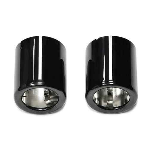 Couvercle de garniture d'échappement pour BMW Série 1 et X1 F49 finition noire premium 1 paire