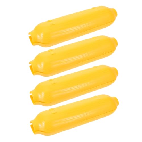 OUNONA 8 Pezzi Strumenti per Grigliare Il Mais Porta Pannocchie di Mais Piatti da Portata Vassoio di Mais Vassoio di Pannocchie di Mais Vassoio di Formaggi Piatti di Sushi Yellow Plastica