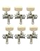 Metallor Guitar Machine Heads String Tuning Pegs Tuning Keys Tuners 3L 3R for Classical Guitar or Folk Acoustic Guitar Parts Accessories Individual Double Hole Chrome Plate.