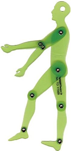 Alvin, TD1735B, Human Male Figure Template - 1:10 Scale