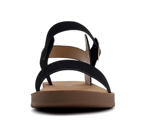 Image of Soda PLENTY ~ Women's Strappy Ankle Wrap Buckle Fashion Flat Sandals