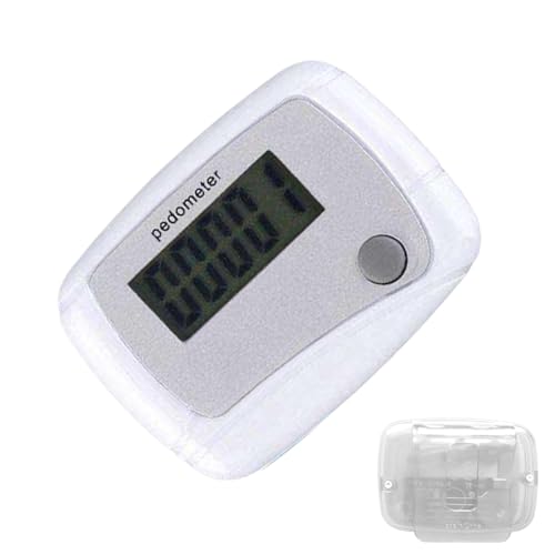 Kalorienzähler – Kilometerzähler zum Gehen, digitaler LCD-Schrittzähler, Tagesziel-Monitor für Reisen, Outdoor, Wandern, Abenteuer, Sport, Senioren, Workouts