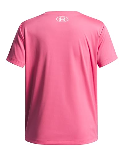 Under Armour Girls' Tech Wordmark Graphic Short Sleeve2