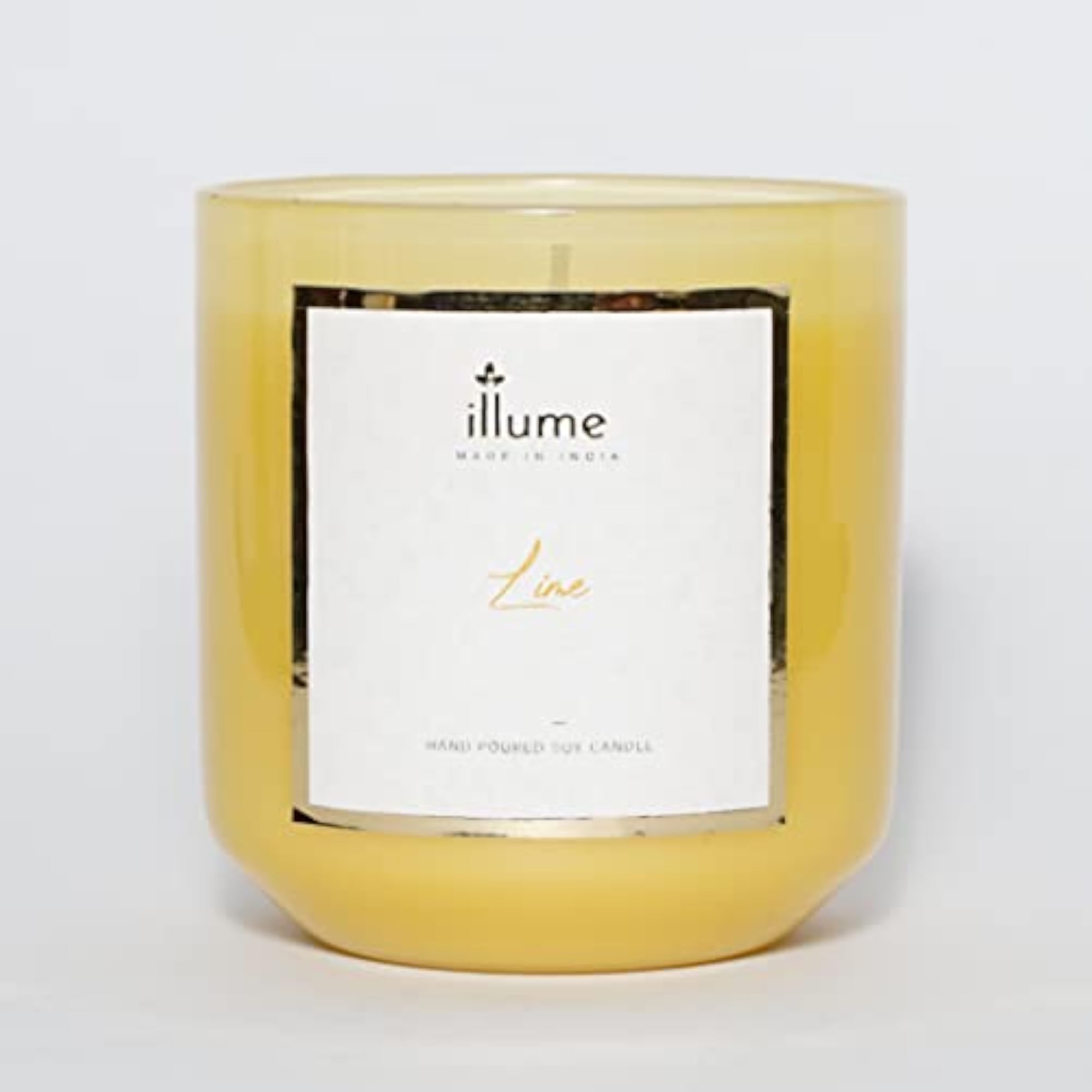 Jar Premium Scented Soy Wax Candle, Yellow