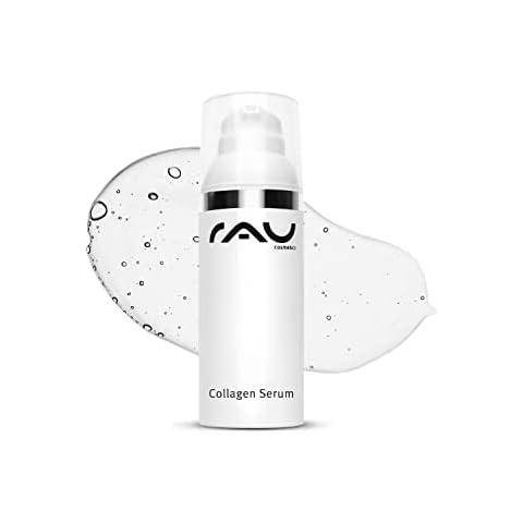 RAU Collagen Serum 50 ml - Best Anti-Ageing Booster for an Effective Collagen Treatment - Moisturiser Fluid with Hyaluronic Acid & Trylagen - For dry, mature and sensitive skin Cover