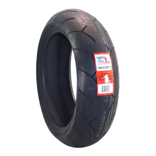 Full Bore M1 190/55ZR17 Rear Motorcycle Tire, High-Performance Radial, Superior