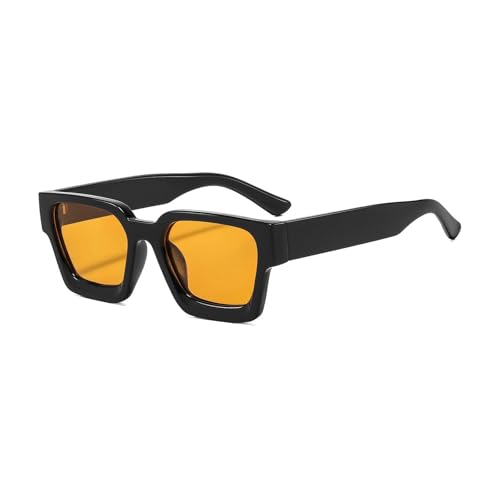 Suertree Sonnenbrille Herren Polarisiert Vintage Sonnenbrille Damen Eckig Sunglasses mit UV400 Schutz Orange