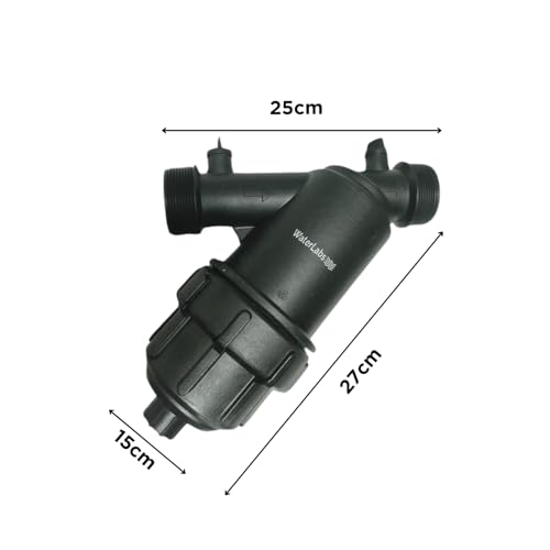 WaterLabs 124YS Water Tank Filter | 90 Microns | ISI Certified | Screen Filter | 1 Year Warranty | with 1 Teflon Tape | Sediment Filter for Home (2" inch | 50 mm)