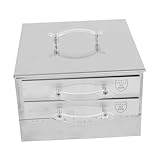 Gatuida Reiskocher Dampfgarer mit Doppeltem Dampfkorb Haushalts Rollenmaschine für Schnelles...