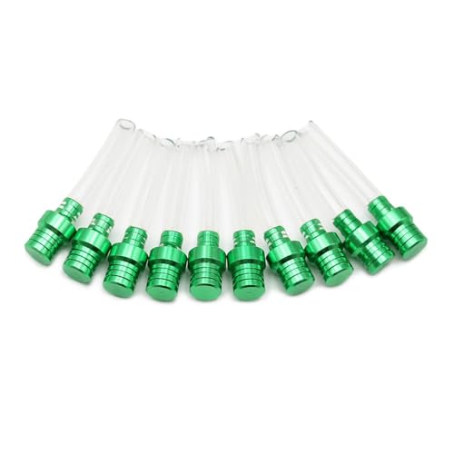 Image of PRO BAT 10 Pack CNC Gas Fuel Tank Cap Valve Vent Breather Hose Gas Tank Cap Vent for Dirt Bike Pit Bike ATV All Factory CRF XR CR All Quads All Off-road Motorcycle, Green