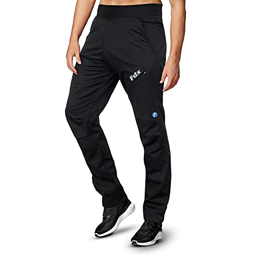 FDX Men's Outdoor Walking Trousers, Black, Size M