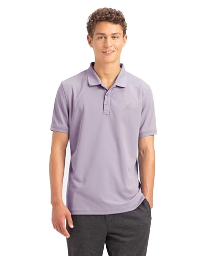 Image of Jockey AM38 Men's Microfiber Fabric Solid Half Sleeve Polo T-Shirt with StayDry & StayFresh Technology