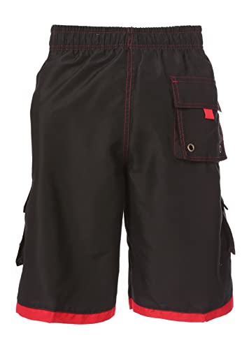 Sakkas Mens Contrast Stripes Skate Surf Board Short/Swim Trunks2