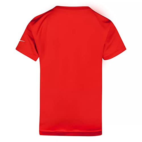 Nike Little Boys Dri-Fit Logos Active Tee (Red(86J299-U90)/W, 4 Years)2
