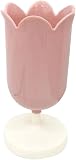 ZhangyiHot Pink Plastic Tulip Pen Holder Cute Pens Cup for Desk Pen Brush Organizer Office Stationery Supplies Home Decor Desk Supplies Holders and Dispensers(ZS399)