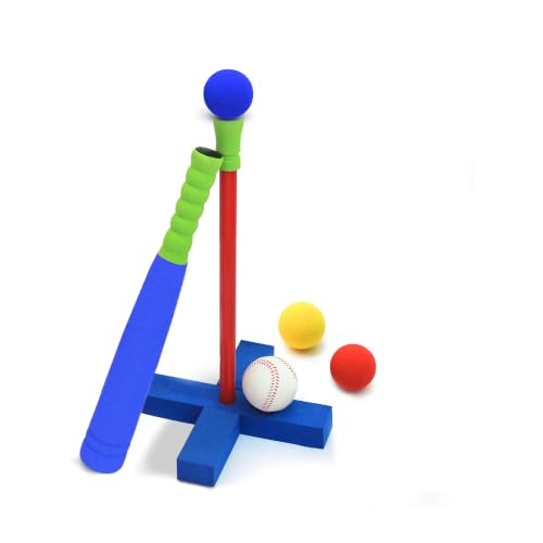 CeleMoon MINI Size Foam T Ball Set for Toddlers, Blue