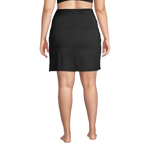 Lands' End Women's Tummy Control Ultra High Waisted Modest Swim Skirt Swim Bottoms2