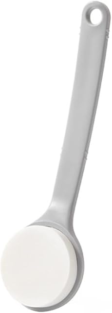 Lotion Applicator with Handle for Back, Legs, Feet Self-applying Sunscreen, Sunless Self-tanning, Skin Cream, Acne, Long Handle Sponge Brush