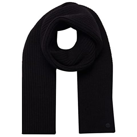Superdry Men's Studios Premium Ribbed Scarf in Black Cover