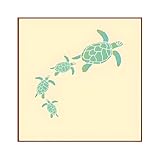 Sea Turtle Family Stencil -10.5