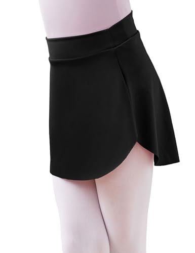 Girls Kids Pull on Ballet Skirts Elastic Short Mini Dance Skirt
