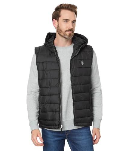 U.S. POLO ASSN. Men USPA Channel Hooded Puffer Vest - Main Image