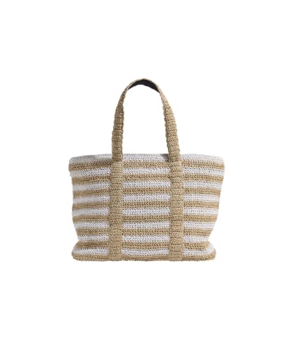 Bolso Tote Mediano de Paja para Mujer miniatura 1