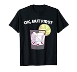 Photo Gallery ok ma prima vodka divertente amante dell alcol kawaii bere carino maglietta Photo Gallery ok ma prima vodka divertente amante dell alcol kawaii bere carino maglietta