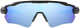 OO9208 Radar EV Path Shield Sunglasses, Matte Black/Prizm Deep H2O Polarized, 38 mm