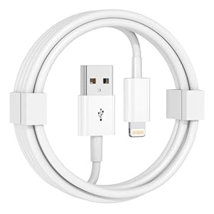 Car Apple Carplay Cable, [Apple MFi Certified] USB A to Lightning Cable Compatible with iPhone 14 13 12 11 Pro Max XR XS X Charger Cord, Car Fast Charging Cable (White 3ft)