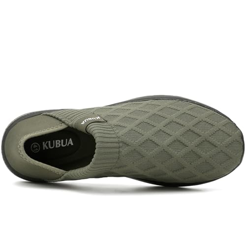 KUBUA Mens Womens Slippers Indoor Lightweight House Shoes Outdoor Breathable Slip on Loafers4
