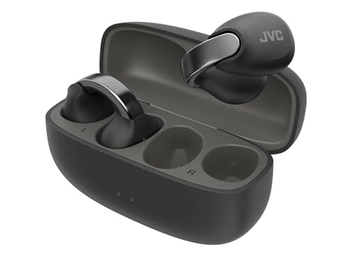 JVC Nearphones HA-NP1T-B, Cuffie in stile Earcuff con archetto lucido, vestibilità comoda,...