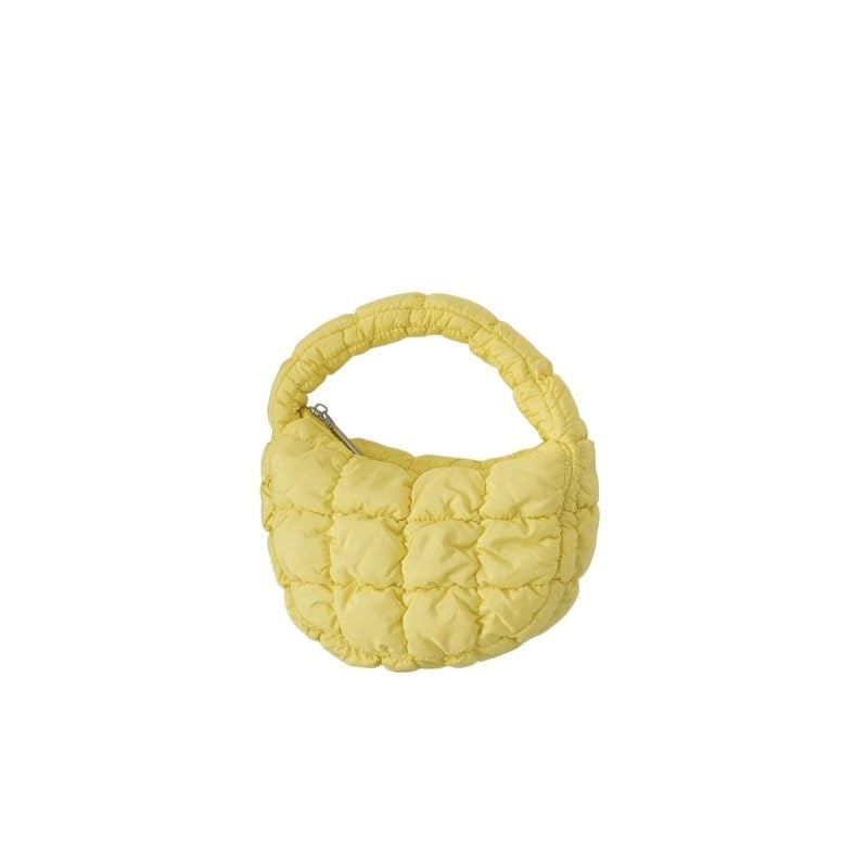 Mini sac fourre-tout matelassé en nylon pour clés et essentiels au quotidien