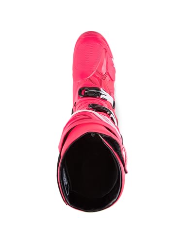 Image of Alpinestars Tech 10 Boots, High-Performance Motocross Boots, CE-Certified, 7, Diva Pink /White