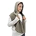 Women Men Fashion Pullover Scarf Hooded Scarf | Multifunctional Medieval Linen Cotton Cowl Hood Vintage Goth Cape Costume (Dark Gray)